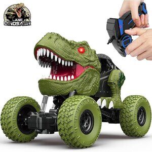 Remote Control Dinosaur Car 24GHz RC Truck 4WD Off Road Toy for Kids Boys Girls